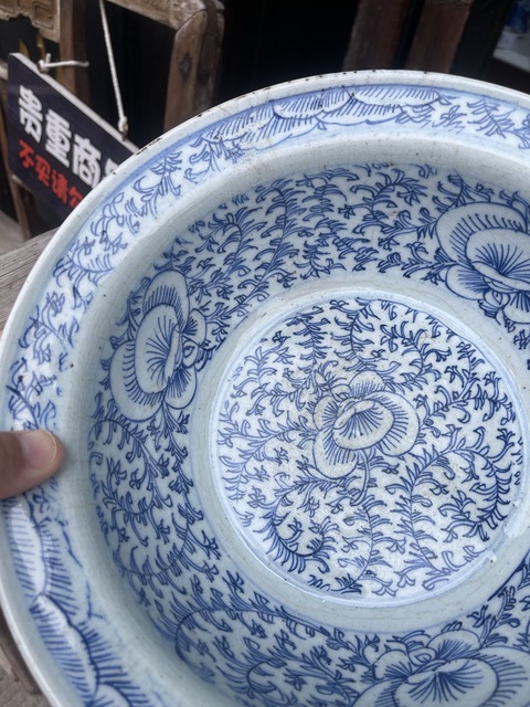 古玩陶瓷凈手盆真品鑒賞圖