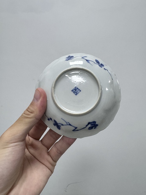 古玩陶瓷康熙青花小碟真品鑒賞圖