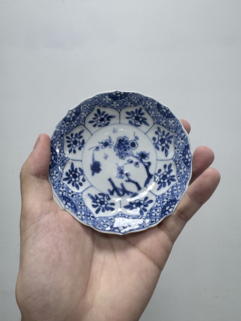 古玩陶瓷康熙青花小碟真品鑒賞圖