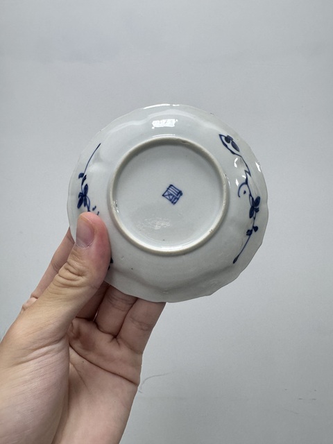 古玩陶瓷康熙青花小碟真品鑒賞圖