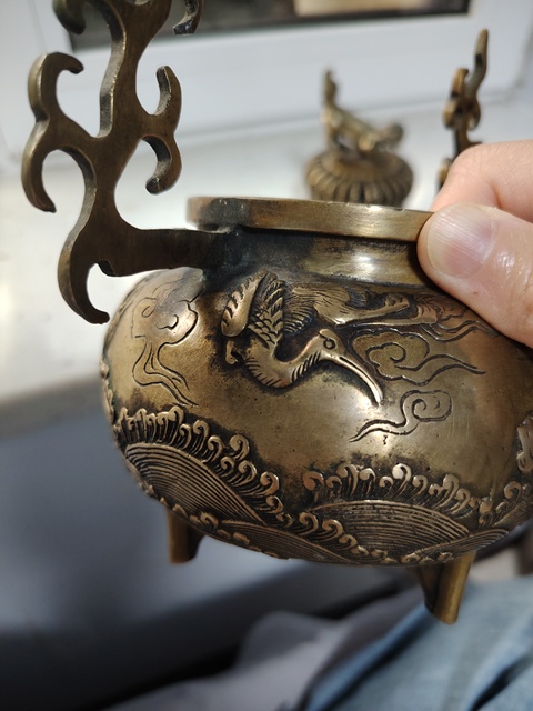 古玩銅器銅熏爐真品鑒賞圖