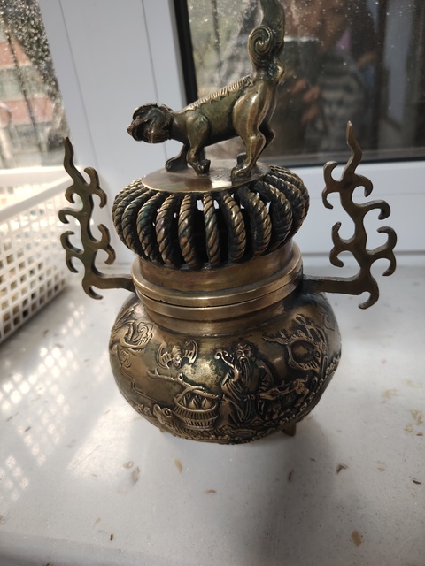 古玩銅器銅熏爐真品鑒賞圖