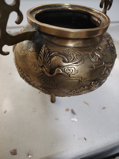 古玩銅器銅熏爐真品鑒賞圖