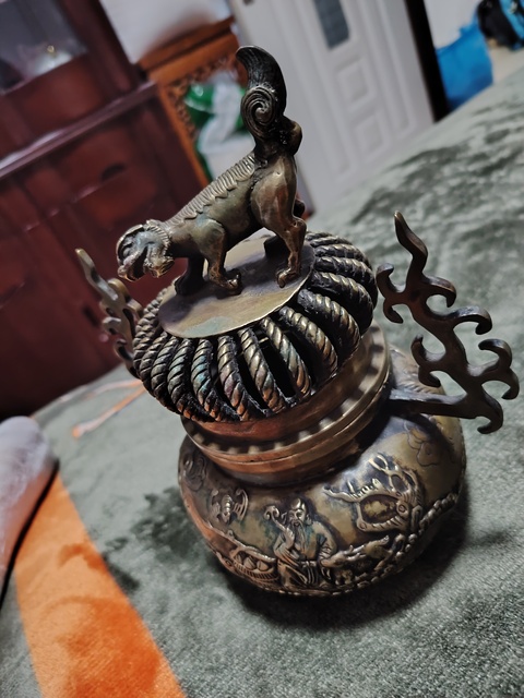 古玩銅器銅熏爐真品鑒賞圖