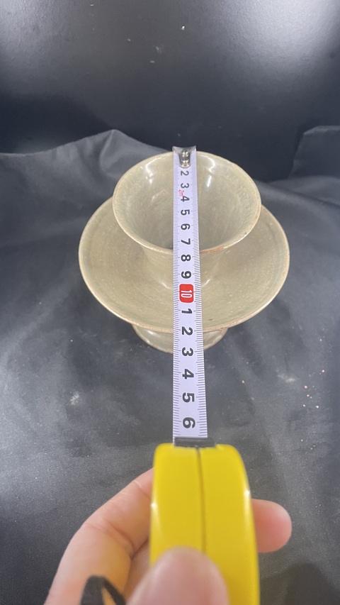 古玩陶瓷青瓷盞托真品鑒賞圖