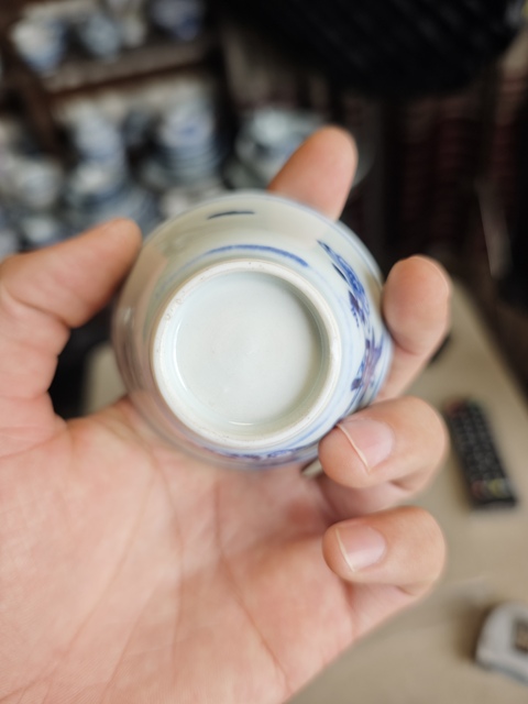 古玩陶瓷雍正青花杯真品鑒賞圖