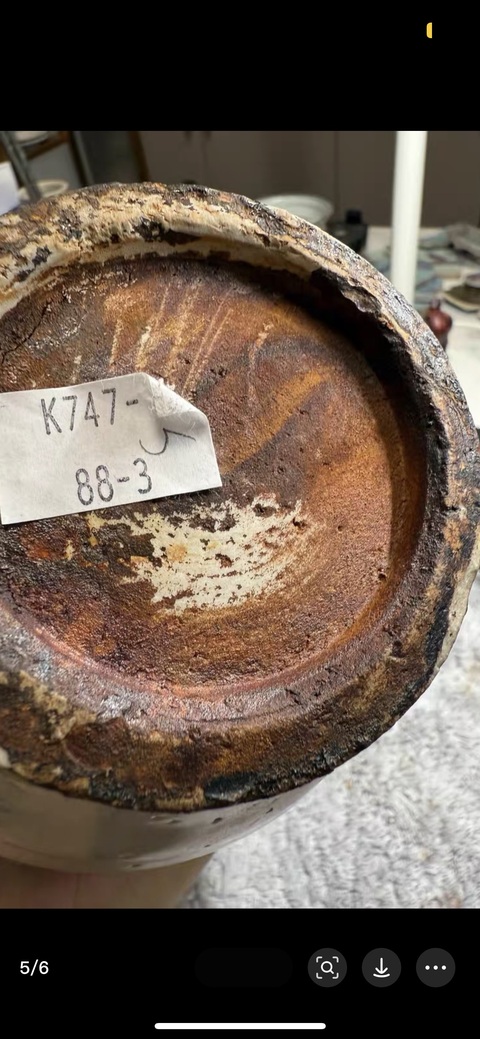 古玩陶瓷青白釉盤口瓶真品鑒賞圖