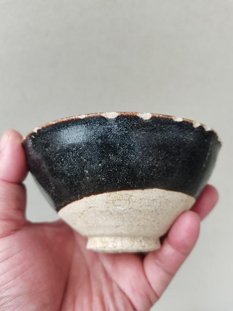 古玩陶瓷當陽峪黑釉茶盞拍賣，當前價格0元