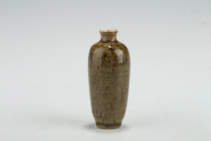 古玩陶瓷清晚·豇豆紅釉鼻煙壺真品鑒賞圖