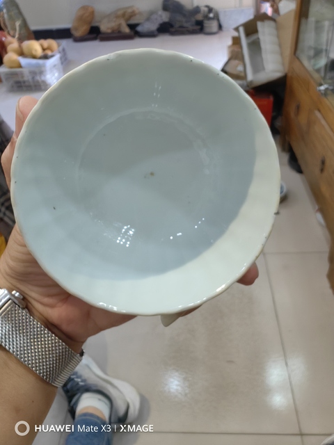 古玩陶瓷刀馬人粉彩碗真品鑒賞圖