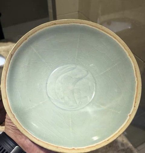 古玩陶瓷湖田窯刻劃花碗真品鑒賞圖