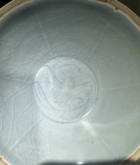 古玩陶瓷湖田窯刻劃花碗真品鑒賞圖