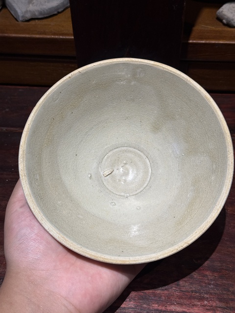 古玩陶瓷青白釉斗笠碗真品鑒賞圖