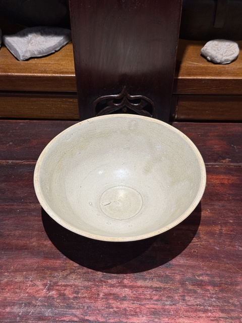 古玩陶瓷青白釉斗笠碗真品鑒賞圖