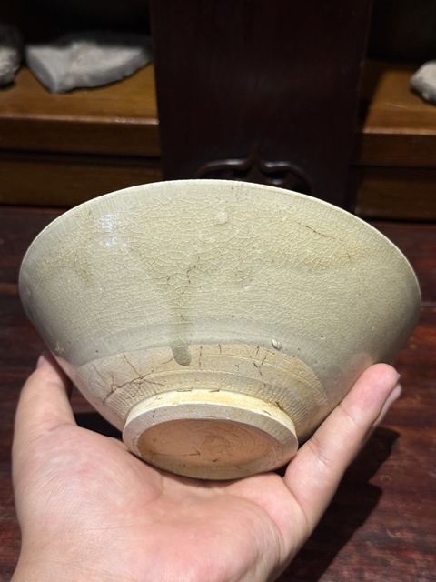 古玩陶瓷青白釉斗笠碗真品鑒賞圖