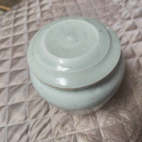 古玩陶瓷青白釉蓋罐真品鑒賞圖