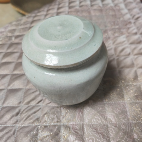 古玩陶瓷青白釉蓋罐真品鑒賞圖