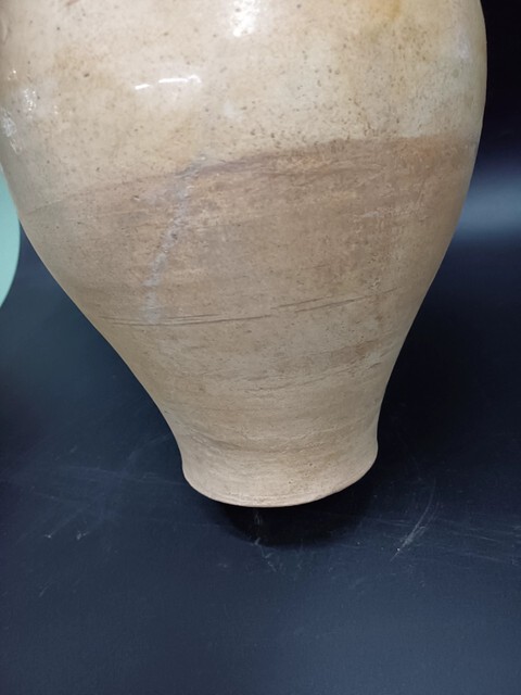 古玩陶瓷雙龍柄盤口壺真品鑒賞圖