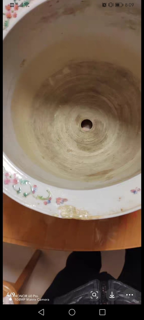 古玩陶瓷嬰戲紋粉彩花盆真品鑒賞圖