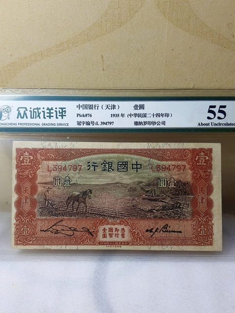 古玩錢幣中國銀行紙幣真品鑒賞圖