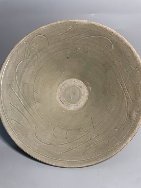 古玩陶瓷耀州窯劃花大碗真品鑒賞圖