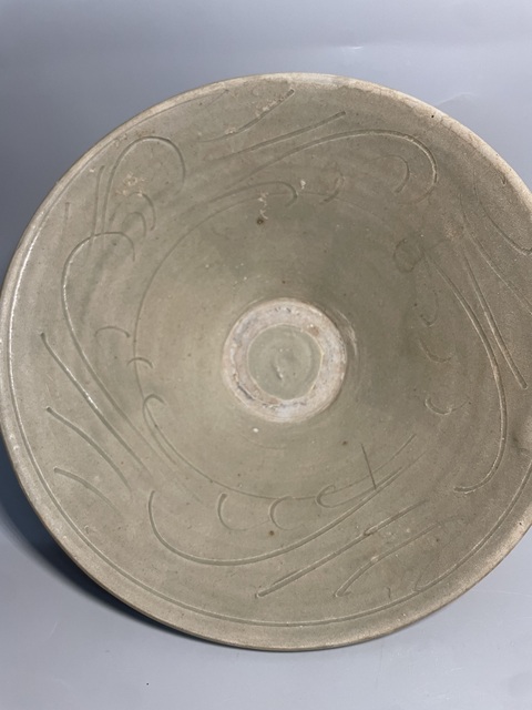 古玩陶瓷耀州窯劃花大碗真品鑒賞圖