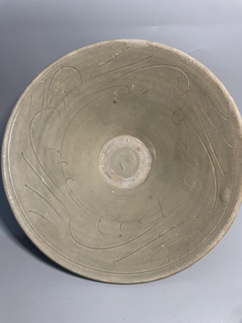 古玩陶瓷耀州窯劃花大碗真品鑒賞圖