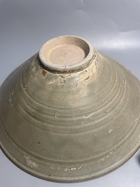 古玩陶瓷耀州窯劃花大碗真品鑒賞圖
