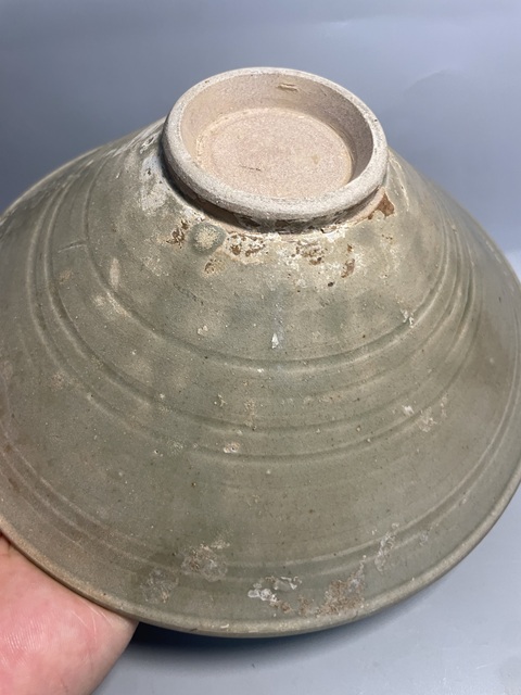 古玩陶瓷耀州窯劃花大碗真品鑒賞圖