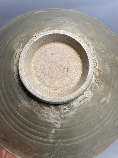 古玩陶瓷耀州窯劃花大碗真品鑒賞圖