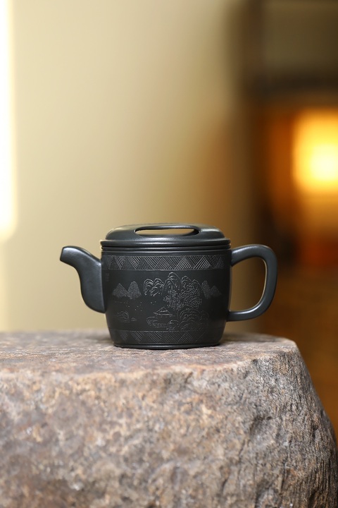 古玩雜項(xiàng)牛蓋漢瓦壺真品鑒賞圖