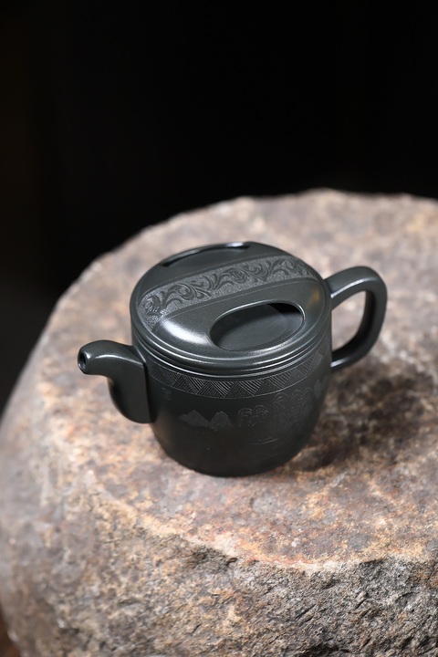 古玩雜項(xiàng)牛蓋漢瓦壺真品鑒賞圖