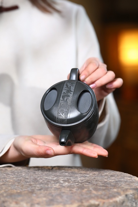 古玩雜項(xiàng)牛蓋漢瓦壺真品鑒賞圖