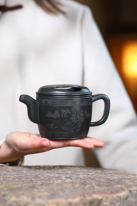 古玩雜項(xiàng)牛蓋漢瓦壺真品鑒賞圖