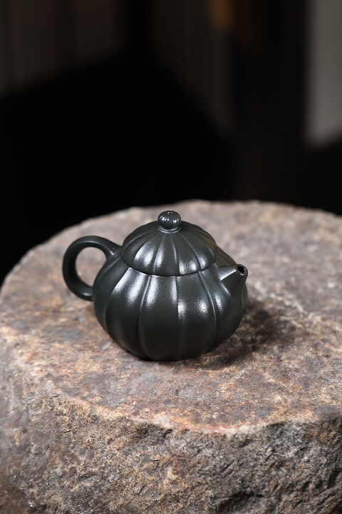 古玩雜項筋紋文旦壺真品鑒賞圖