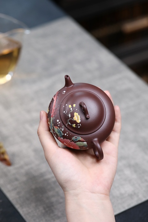 古玩雜項喜上眉梢壺真品鑒賞圖