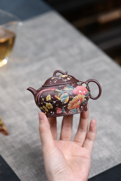 古玩雜項喜上眉梢壺真品鑒賞圖