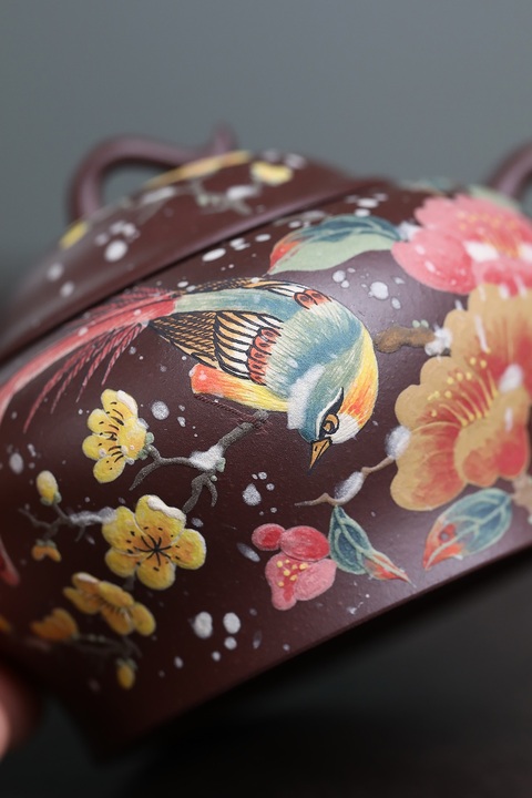 古玩雜項喜上眉梢壺真品鑒賞圖