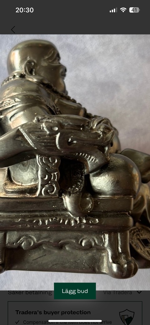 古玩銅器銅彌勒佛真品鑒賞圖