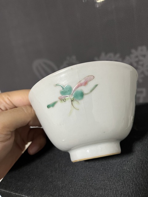 古玩陶瓷富貴福祿萬(wàn)代粉彩杯拍賣(mài)，當(dāng)前價(jià)格288元