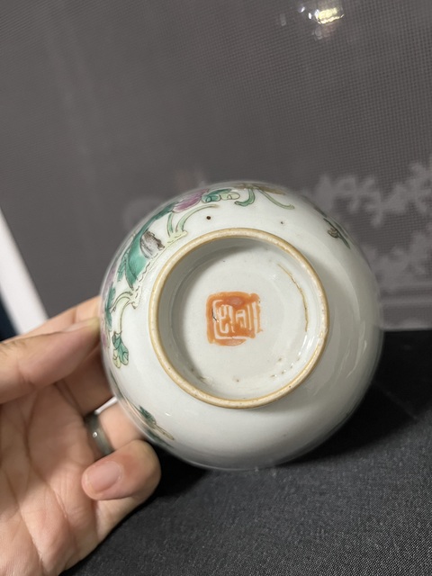 古玩陶瓷富貴福祿萬(wàn)代粉彩杯拍賣(mài)，當(dāng)前價(jià)格288元