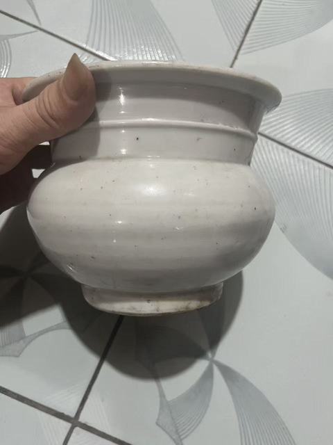 古玩陶瓷德化白釉渣斗真品鑒賞圖