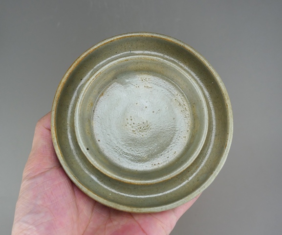 古玩陶瓷明代.龍泉窯青瓷托盤拍賣，當前價格132元