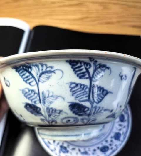 古玩陶瓷正德乳虎紋青花碗真品鑒賞圖