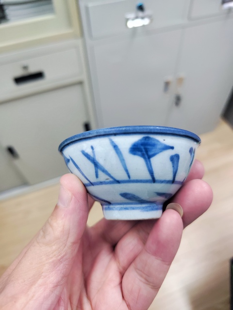 古玩陶瓷清中期青花杯拍賣，當(dāng)前價(jià)格0元