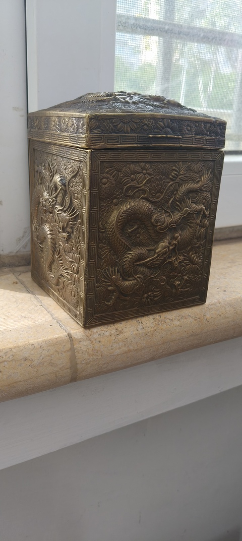 古玩銅器銅盒真品鑒賞圖