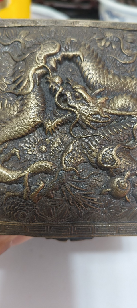 古玩銅器銅盒真品鑒賞圖