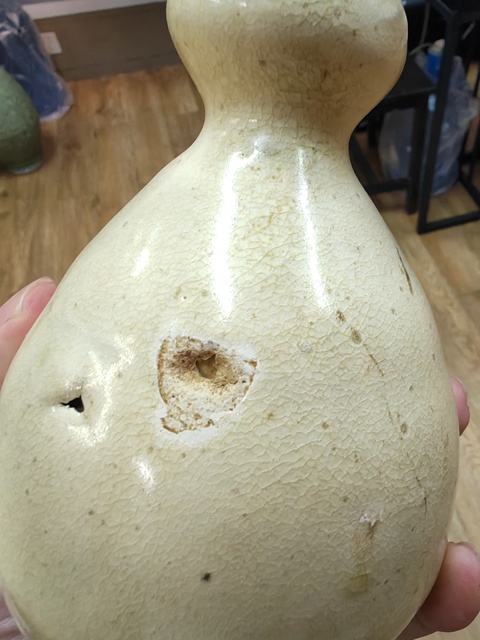 古玩陶瓷白釉葫蘆瓶真品鑒賞圖