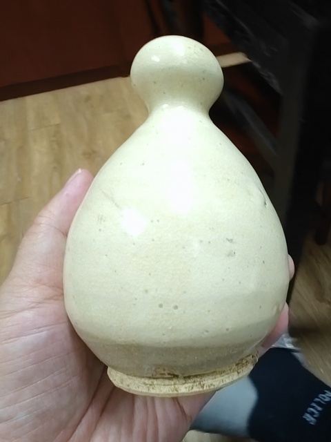 古玩陶瓷白釉葫蘆瓶真品鑒賞圖