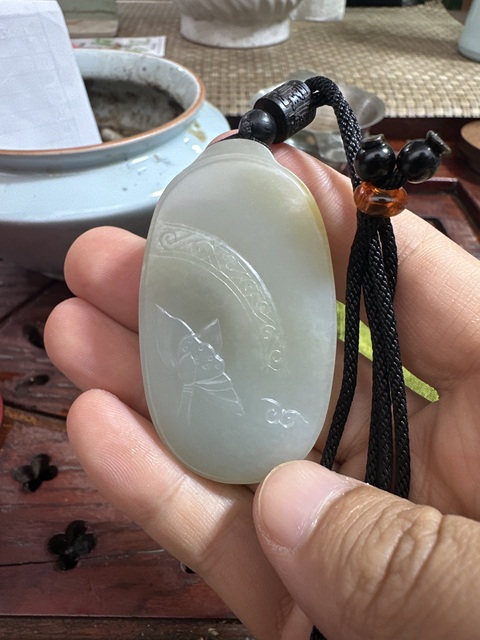古玩玉器白玉牌真品鑒賞圖